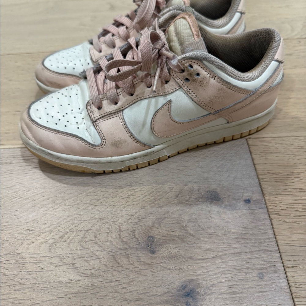 Nike Women's Blush Pink and Cream Sneakers